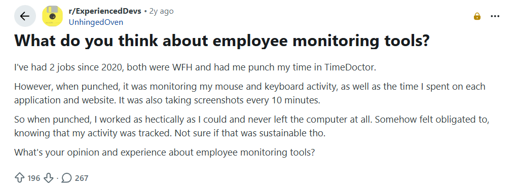 Employee Monitoring Software Reddit Review