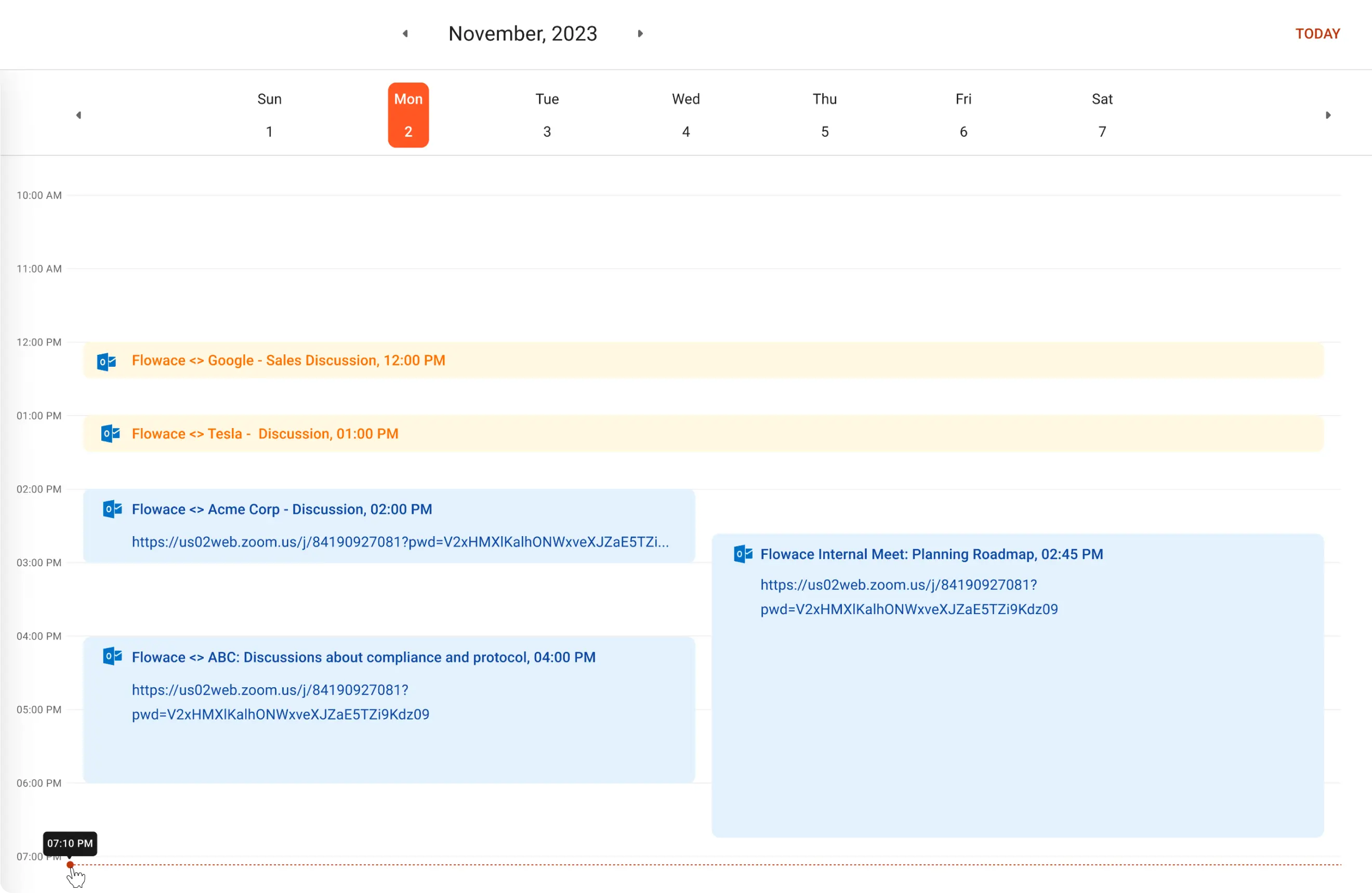 Outlook Calendar Time Tracking Integration - Flowace