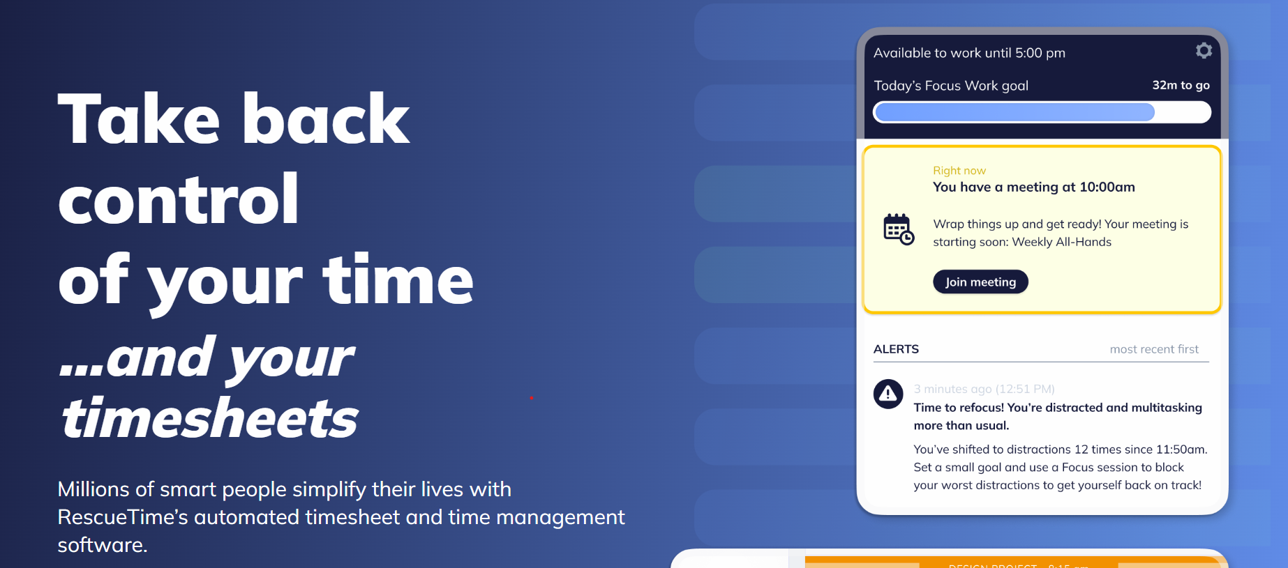 RescueTime tracking