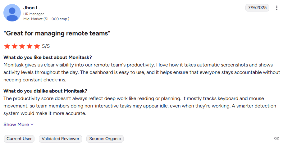 Monitask cons