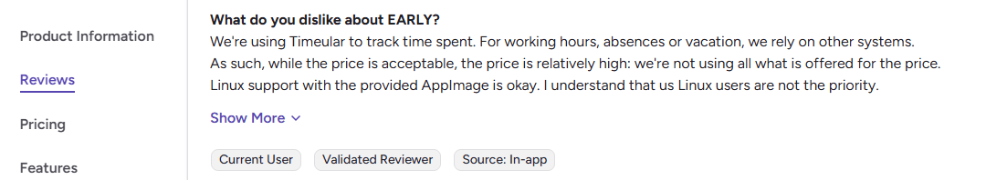 Drawbacks of Timeular/Early