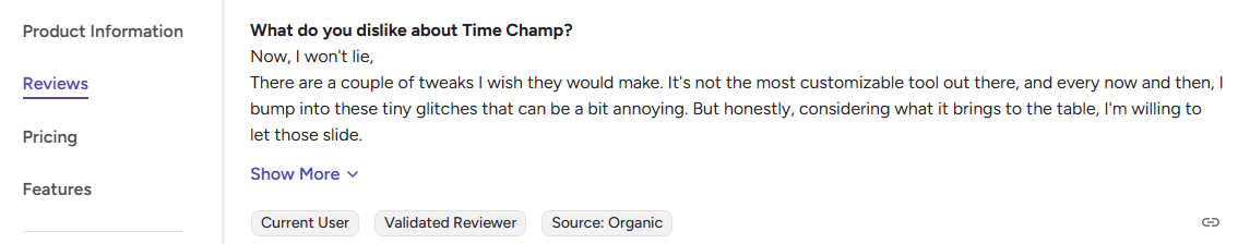 Why look for a Time Champ alternative