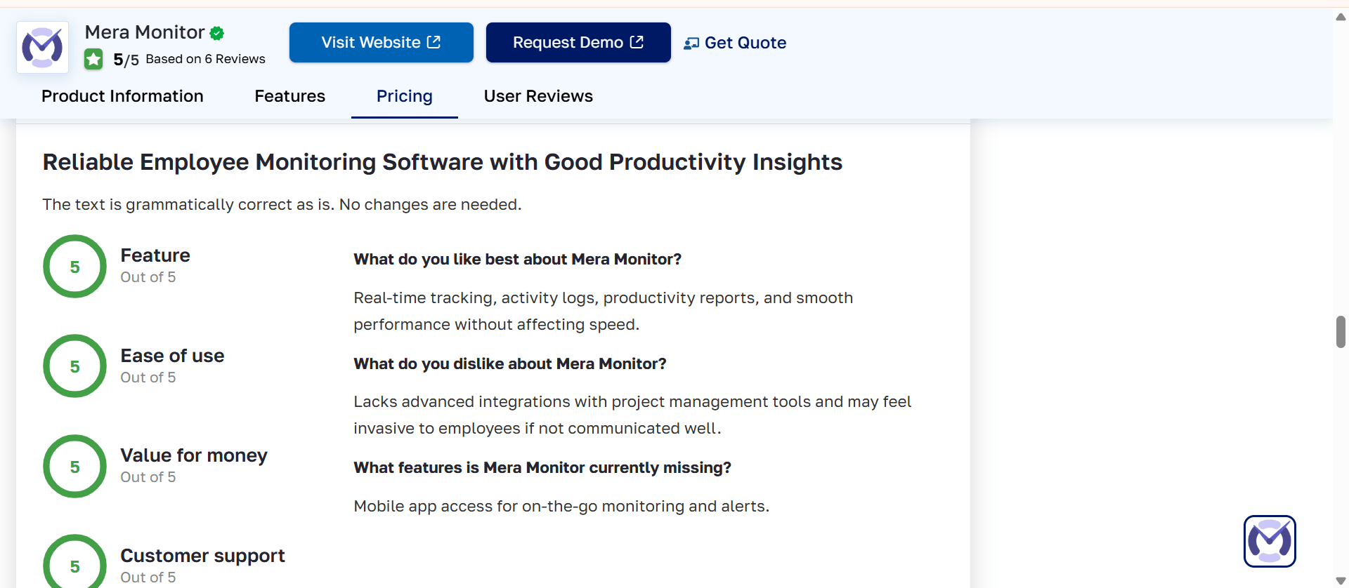 Meramonitor alternatives