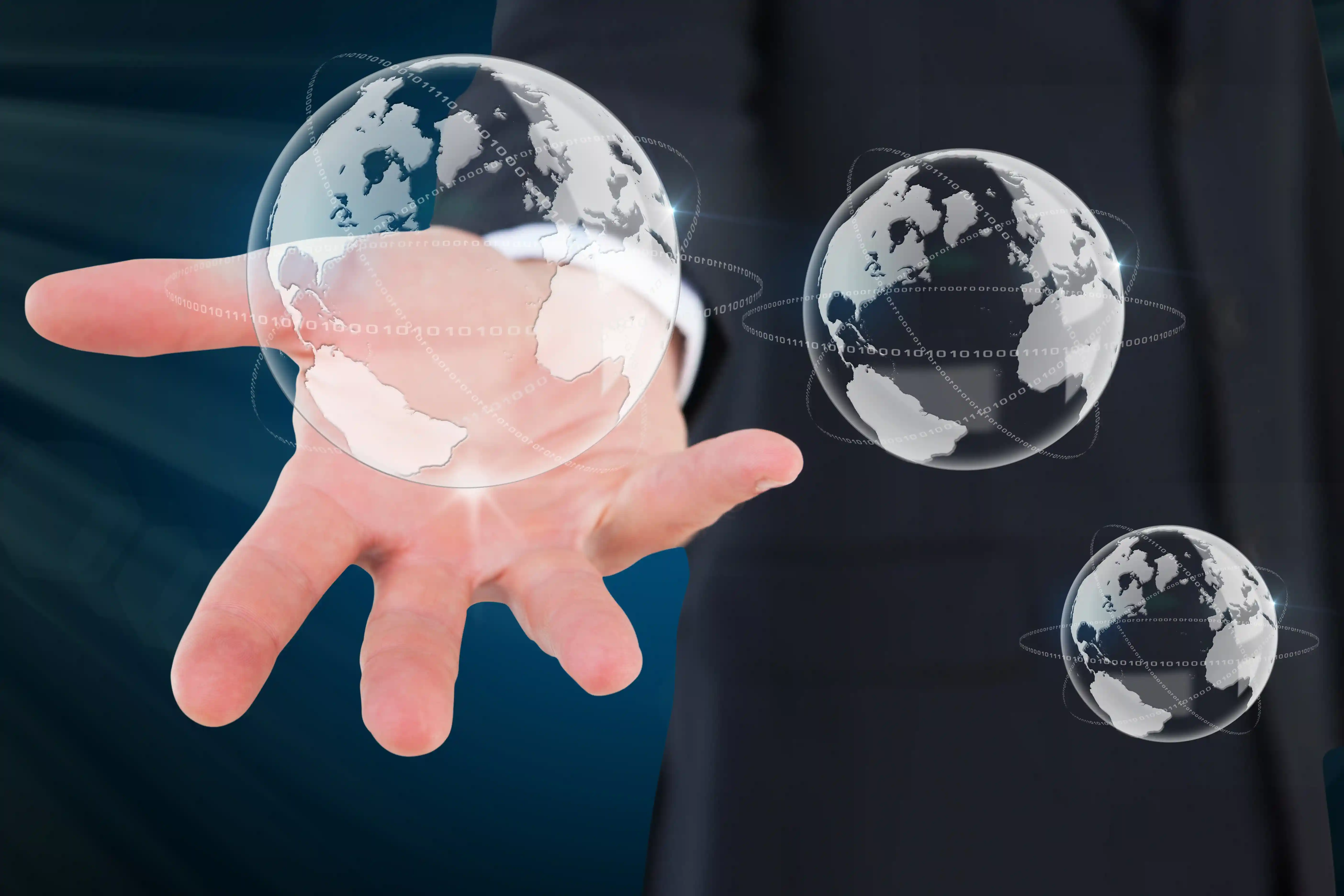 Hand With Soap Bubbles