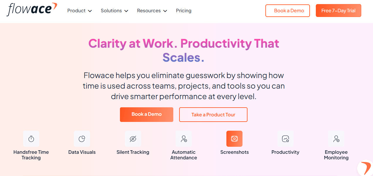 Flowace homepage