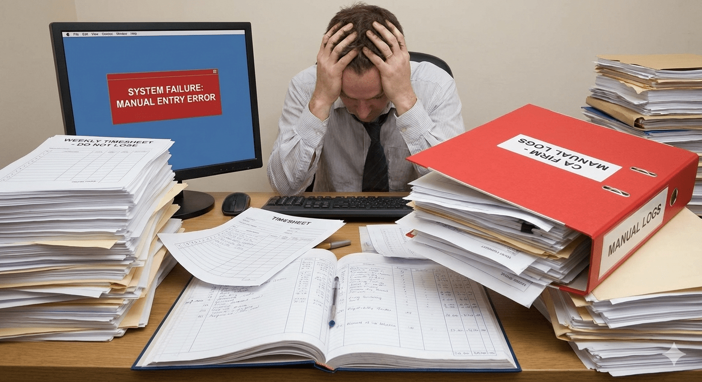 Why Manual Timesheets Fail in CA Firms
