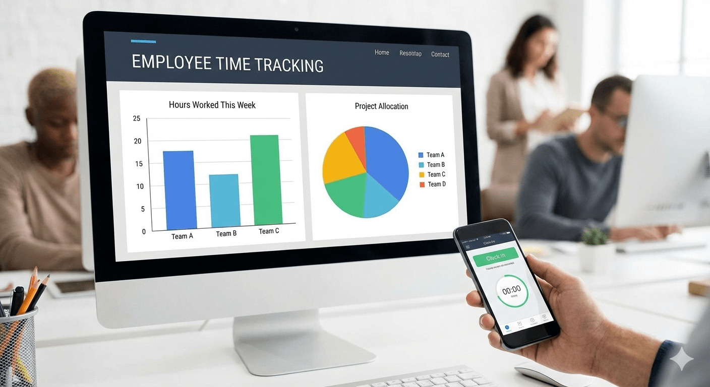 Employee time tracking and automation