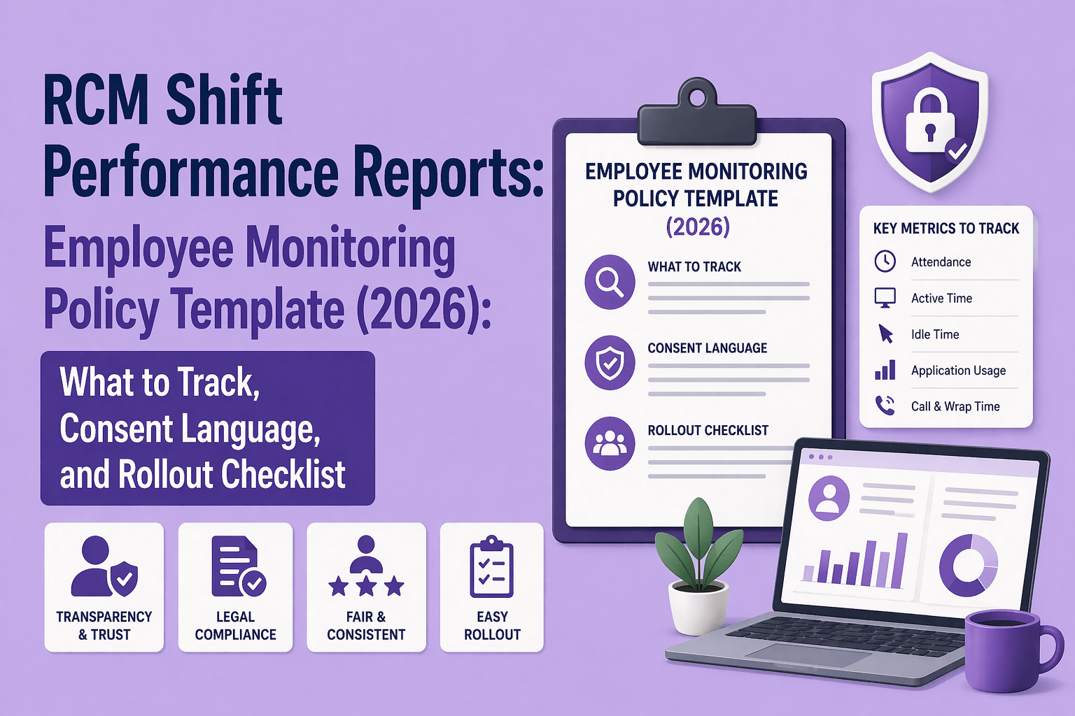 Employee Monitoring Policy Template (2026): What to Track, Consent Language, and Rollout Checklist