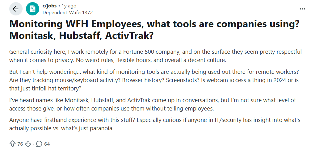 Remote Employee Monitoring Software Tools Reddit Review